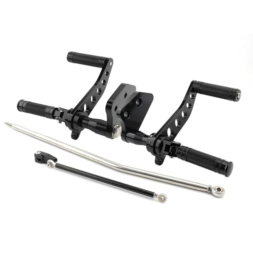 Commandes avancées Harley Dyna en alu CNC finition chrome
