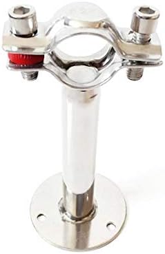 70-76mm 3インチ 76mm パイプハンガーブラケットクランプサポートクリップ ベースプレート付き 304ステンレス鋼 ビール
