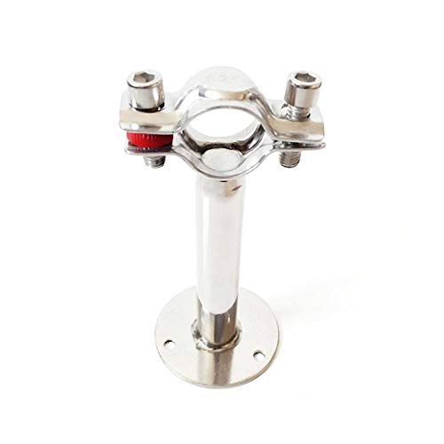 70-76mm 3" 76mm Pipe Hanger Bracket Clamp Support Clip with Base Plate 304 Stainless Steel for Beer Brewing L=100mm