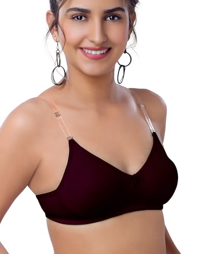 Image of Brida Monica Breathable Cotton Non-Padded Transparent Bra - Comfortable, Stylish