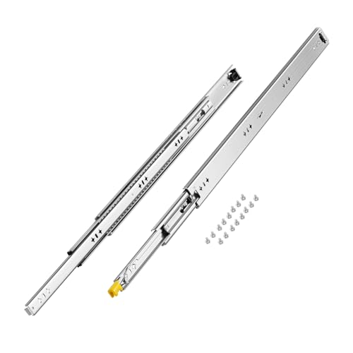 VEVOR 30 Inch Heavy Duty Drawer Slides 250 lbs, 1 Pair Locking Ball Bearing Side Mount, 3-Fold Full Extension by VEVOR - Image 2