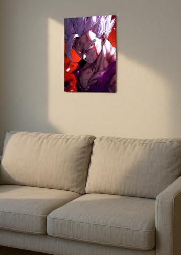 Image of NIJUKA Anime Printed Metal sheet Poster For Home And Room Decoration | For Anime Art Fans Boys And Girls (Beast look gohan)