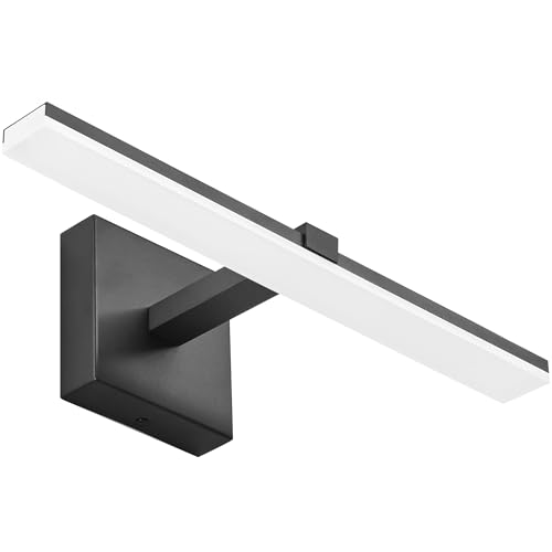 ZUZITO Black Bathroom Vanity Lights - 18 inch Modern LED