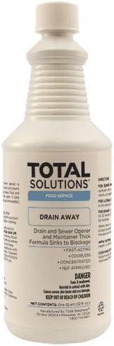 Drain Away - Ready-to-use Caustic Drain/sewer Opener - 12 Quart Case