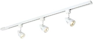 Bulletts 3 Way Single Circuit Track Spotlight Fixture for Indoors - IP20 Rated Dimmable Track Lighting Fixture for Ceiling - Residential and Commercial Use | Gloss White Finish