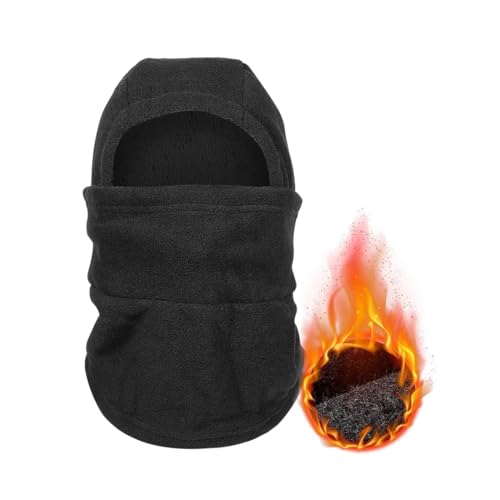 QOMJUFA Pasamontañas Térmico de Invierno para Hombre Mujer, Pasamontañas Negro Moto, Balaclava Moto Polar, Calentador de Cuello para Bicis, Esquí, Viaje y Trabajo, Rosa