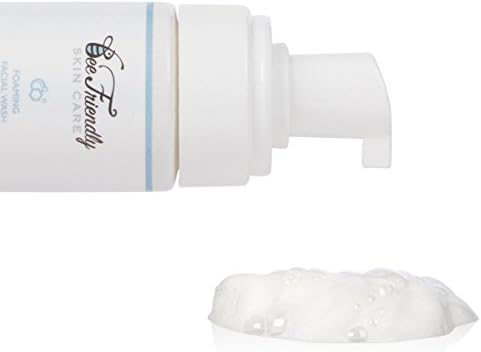 Organic Face Wash By BeeFriendly, 100% Natural, Foaming, Non Oily Cleanser, Deep Conditions Facial Skin, Removes Impurities, Nourishes Sensitive & Acne Prone Skin For Women or Men 4 oz