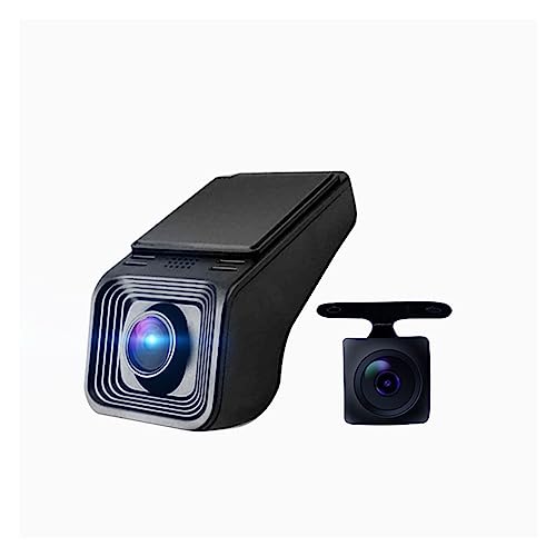 Dash Cam HD 1080P DELURA tipo oculto para coche con cámara trasera y 32G
