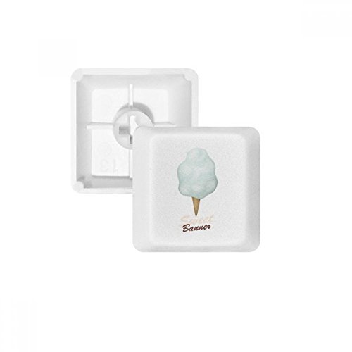 Boutons de touches PBT blanc pour clavier mécanique de bureau créatif