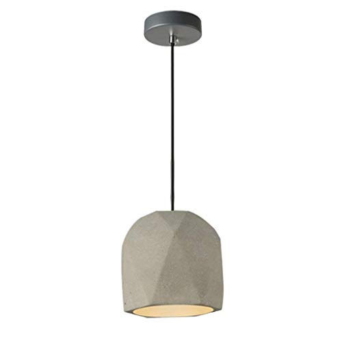 Lustre en ciment industriel E27 plafonnier design pour salon - 2