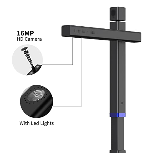 Czur Shine Surface Pro Professional Document Scanner, 16Mp Document Camera + 2Mp Webcam+ Working Surface, A3 Book Scanner For Computer/Laptop, 180+ Languages Ocr, Fast Scan 1S/Page, For Pc/Mac #TOP1