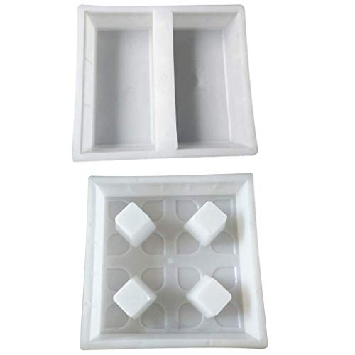 Tubayia - 2 stampi per pavimentazione in cemento, per giardini e terrazze