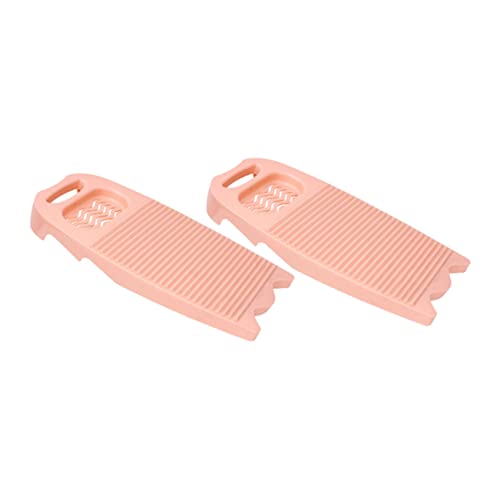 WEKADRIN 2個 小型加厚洗濯板 滑り止め設計で衣類を優しく洗浄 下着やタオル用 ランドリー用手洗いボード 吊り下げ収納可能