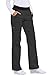 Cherokee Women's Flexibles Contrast Mid Rise Knit Waist Pull-On Pant, Pewter, X-Large