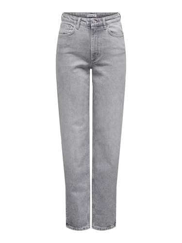 Jeans ONLY taille haute gris idéal pour vos tenues casual et bureau