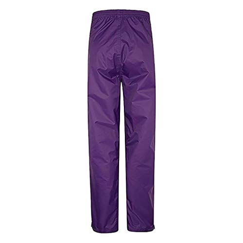 Dhyuen Damen Einfarbig Regenhose Große Größen Atmungsaktiv Regenhose Freizeit High Waist Straight Bein Langehose Locker Komfortable Wasserfest Trousers Leicht Regenhose mit Taschen Cover