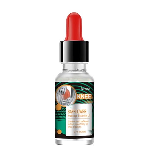 Aceite de Masaje 20 ml, Aceites Esenciales de Masaje para Rodilla, Massage Oil Natural, Alivia el Dolor de Rodillas, Calienta y Relaja los Músculos