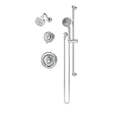 Symmons Braston HydroMersion Double Handle Shower Trim Kit with Hand Spray in Polished Chrome - 589515TRM