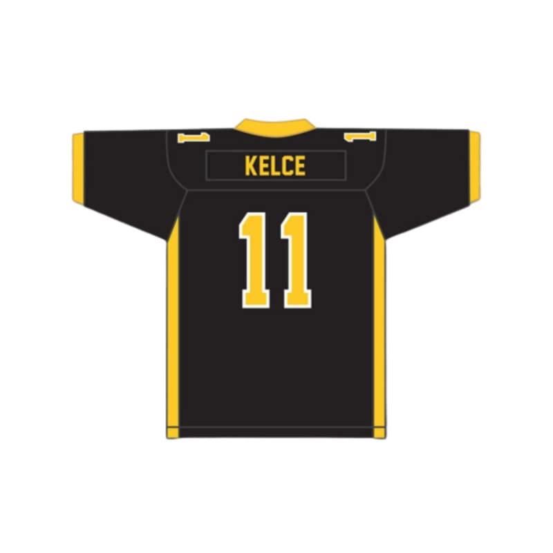 T Kelce 11 Cleveland HIGH School Tigers Black Football Jersey Sewn