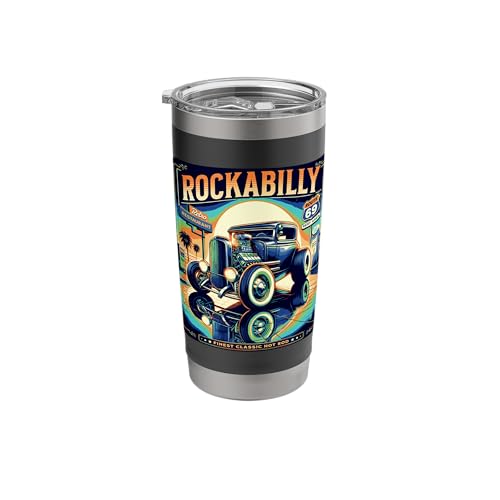 Rockabilly 1950's Classic Car Garage Retro Rebel Hot Rod Stainless