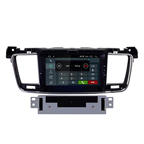 JINFOLI Autoradio 1 Din Android 10.0 Lettore DVD for auto Navigazione GPS Aadio WIFi Volante Multimediale Adatto, for Peugeot, 508 2011-2015 Impianto audio stereo per auto