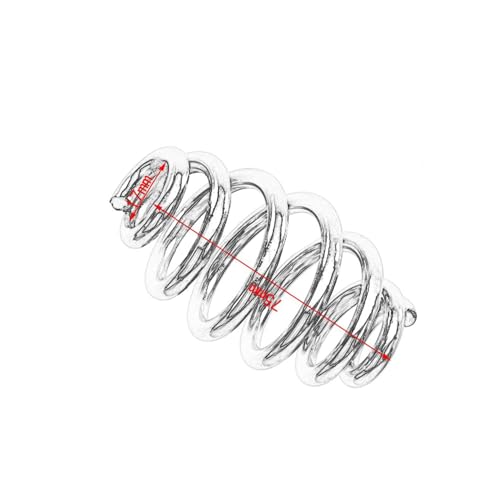 Ressorts de selle solo 3 pouces dorés en spirale style chopper haut de gamme pour moto custom - 3