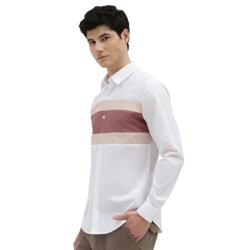Image of United Colors of Benetton Slim Fit Spread Collar Solid Shirt - 26P5CB102PLNI902