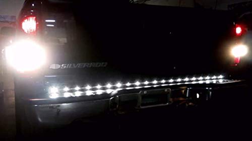 Ijdmtoy Red/White 60-Inch Trunk Tailgate Tail Gate Led Light Bar As Backup Reverse Brake, Turn Signal Light Functions Compatible With Ford Gmc Chevy Dodge Toyota Nissan Honda Truck Suv 4X4 #TOP6