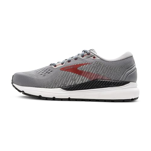 Brooks Brooks Men's Addiction GTS 15 Supportive Running Shoe - Grey/Ebony/Chili Oil - 8 Wide
