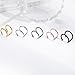 Vurotry 8PCS Double Hoop Nose Ring Fake Lip Ring Fake Nose Hoop Stainless Steel Fashionable And Exquisite Double Nose Rings Jewelry (Color mixing)