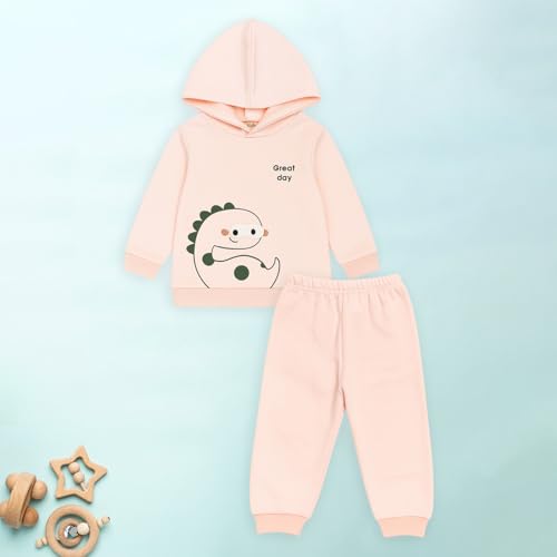 Image of Kidbea Premium Organic Cotton Unisex Baby Winterwear Co-ord Set | Soft, Warm & Classy Outfit for Boys & Girls | Warm & Cozy Fit for Infants kids