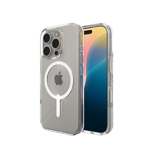 Coque iPhone 16 Pro ZAGG Luxe Snap transparente compatible MagSafe de 6.3 pouces