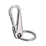 NUOBESTY Edelstahl Schlüsselanhänger Herren Einzigartiger Auto Schlüsselring aus 304 Edelstahl Langlebig und Robust Leichter Männer Schlüsselhalter für Alltag und Outdoor