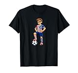 Joueur De Football Cool Garçon Américain Fan des États-Unis T-Shirt