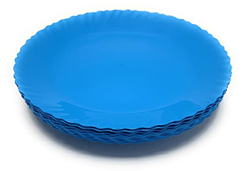 Mintra Home Curly Collection (9.75in Plate - 12pk, Blue)