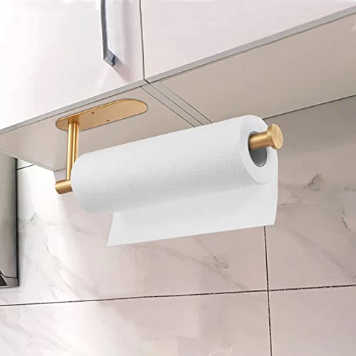 Deymogs Gold Stainless Steel Paper Towel Holder #TOP23