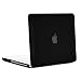 TopCase Rubberized Black Hard Case Cover for Macbook White 13" (A1342/Latest) with TopCase Mouse Pad (case NOT for 1st gen A1181 with mouse clicker)