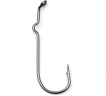 Pack of 100 Fly Tying Popper Hooks Long Shank Streamer Straight Eye Lure Bait Materials Shank Curve Back Making Popper Flies