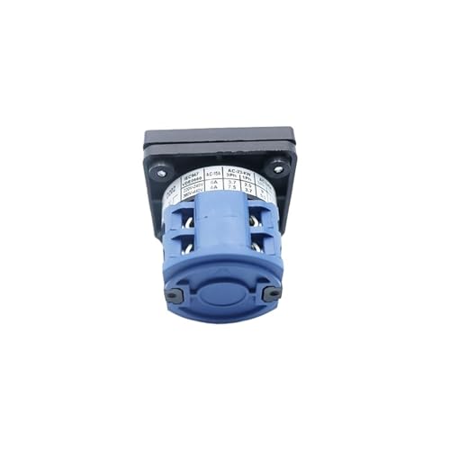 1 pz LW26-20A/25A Interruttore di commutazione a camme rotante universale 2/3/4 posizioni 8 terminali 2 piani Interruttore di trasferimento elettrico(Black,25A)