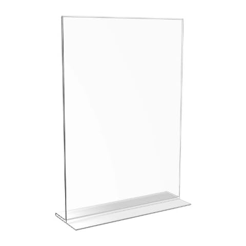 Displaypro A4 Clear Double Sided Acrylic Menu Counter Poster Holder Sign Display Stand Cover