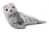 The Petting Zoo Harbor Seal Stuffed Animal Plushie, Gifts for Kids, Earth Keeperz Sealife Animals, Zoologee Grey Harbor Seal Plush Toy, 17 inches