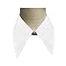 Joyci Solid Color Girls Necklace Choker Collar Detachable Lapel False Collar (White)