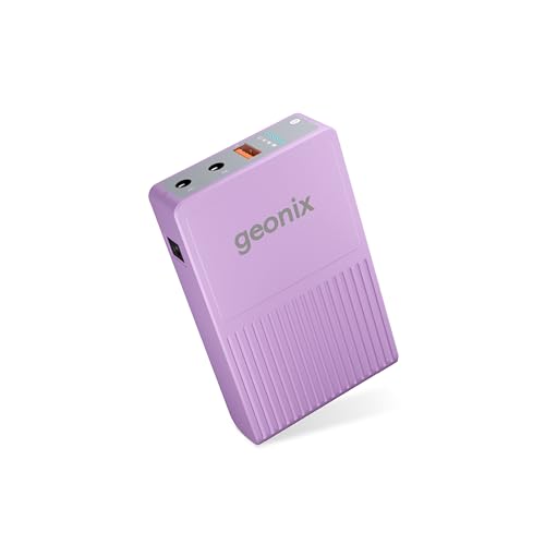 Image of Geonix Trot R7 Mini UPS, Backup Upto 6 Hrs, 2x2000 mAh Battery, Supports DC Port(12V to 2A), USB (5V /2A) Output |Power Backup for Wi-Fi Routers, CCTV Camera, Cordless Phone, Modem (African Violet)