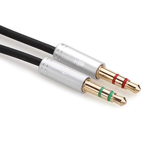 NANYI- Splitter per cuffie Cavo Mic, 3.5mm 4 Pin