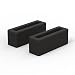GadgetWraps 22mm Silicone Watch Loops for Watch Band / Strap – 2 Pack (Black)