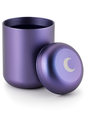 Brando Moon Metal Pill Container Airtight Storage Jar - 1.8 