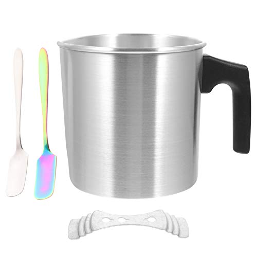 Pote de derretimento de cera para fazer velas com caldeira dupla Exceart e pote de derretimento de c