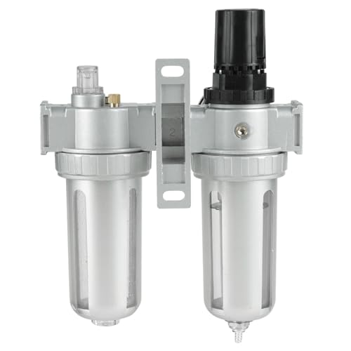 Filtre régulateur pour compresseur d'air 1/2 avec manomètre de pression et piège à eau