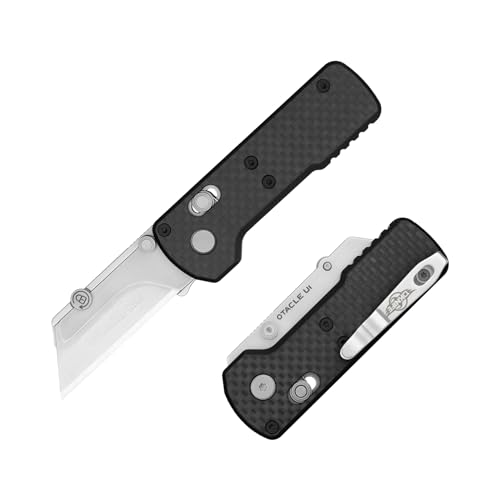 OKNIFE Otacle U1 Folding Pocket Utility Knife, Quick Change Box Cutter with Rail Lock, EDC Razor Knife with Pocket Clip for Office, Factory OKNIFE Otacle U1 Folding Pocket Utility Knife, Quick Change Box Cutter with Rail Lock, EDC Razor Knife with Pocket Clip for Office, Factory