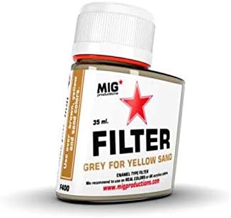 MIG Filter Grey for Yellow Sand 35ml - Plastic Model Building Paints and Accessories # F400